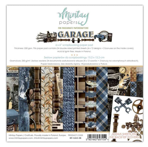 MINTAY BY KAROLA GARAGE-6 X 6 PAPER PAD - MT-GAG-08