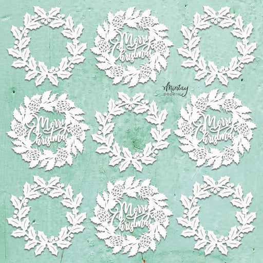MINTAY BY KAROLA CHIPBOARD MERRY CHRISTMAS - MT-CHIP2-D58