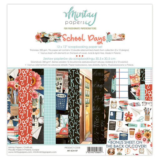 MINTAY BY KAROLA SCHOOL DAYS 12 X 12 PAPER PAD - MT-SCH-07