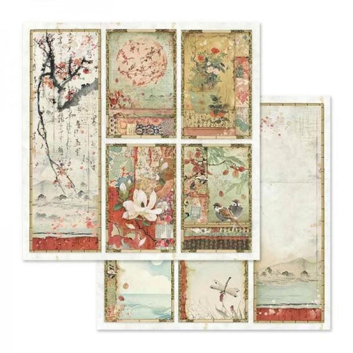 STAMPERIA 12X12 PAPER DOUBLE FACE ORIENTAL PAINTING - SBB634