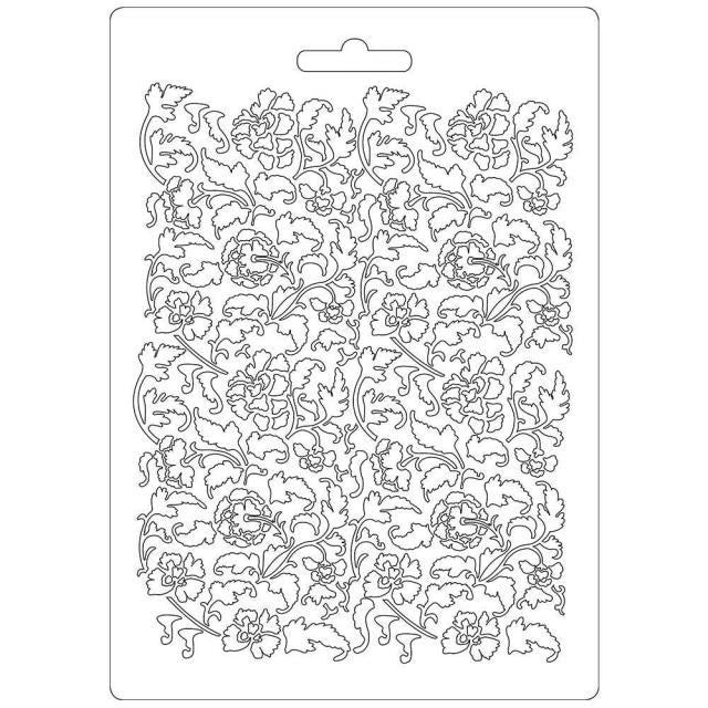 STAMPERIA SOFT MOULDS A5 RAMAGE FLOWERS - K3PTA522