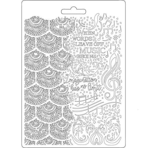STAMPERIA SOFT MOULDS A5 MUSIC - K3PTA539