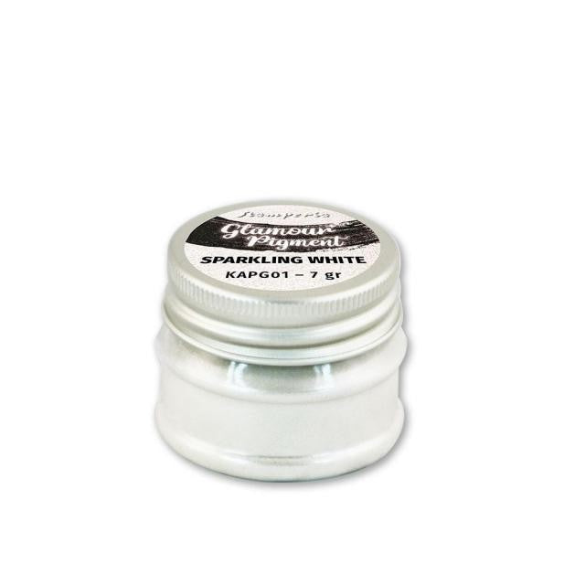 STAMPERIA GLAMOUR PIGMENT 7G SPARKLING WHITE - KAPG01