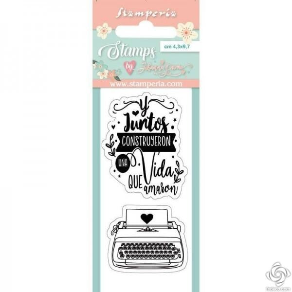 STAMPERIA RUBBER STAMP 4.3 X 9.7 CM TYPEWRITTER - WTKJR28