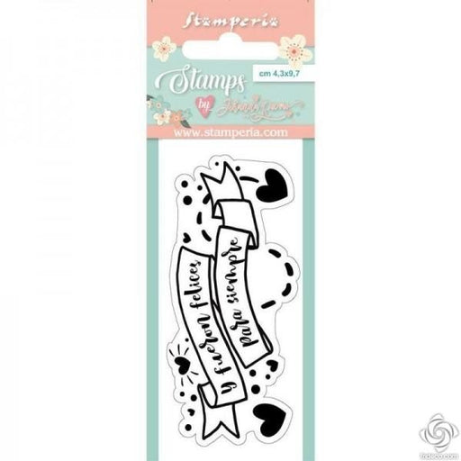 STAMPERIA RUBBER STAMP 4.3 X 9.7 CM LABEL - WTKJR29