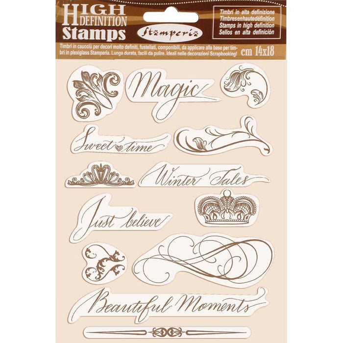 STAMPERIA RUBBER STAMP 14CM X 18CM BEAITIFUL MOMENTS - WTKCC168