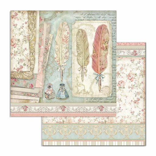 STAMPERIA 12X12 PAPER FEATHERS - SBB712