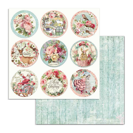 STAMPERIA 12X12 PAPER CHRISTMAS ROUND - SBB701
