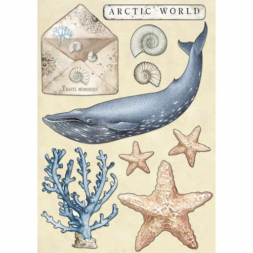 STAMPERIA COLORED WOODEN SHAPE A5 ARCTIC WORLD - KLSP077