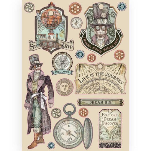 STAMPERIA COLORED WOODEN SHAPE A5 SIR VAGABOND IMAGES - KLSP092