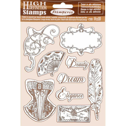 STAMPERIA RUBBER STAMP 14CM X 18CM PRINCESS - WTKCC186
