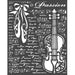 STAMPERIA STENCIL 20CM X 25CM PASSION VIOLIN - KSTD069