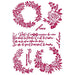 STAMPERIA STENCIL 21CM X 29CM ROMANTIC JOURNAL GARLANDS LOVE - KSG461