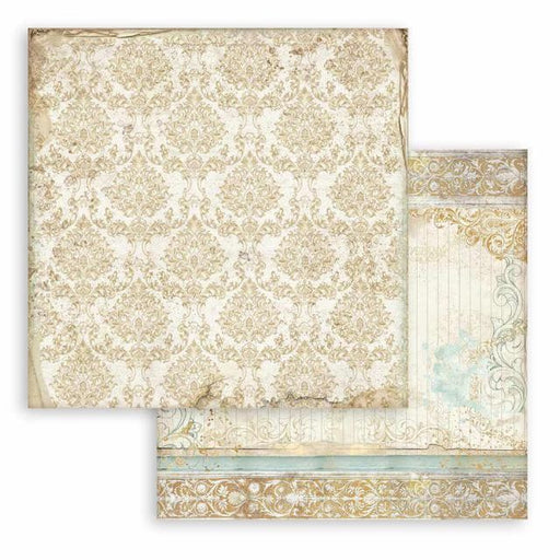 STAMPERIA 12X12 PAPER SLEEPING BEAUTY TEXTURE GOLD - SBB797
