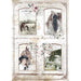 STAMPERIA A4 RICE PAPER ROMANTIC HORSES 4 FRAMES - DFSA4581