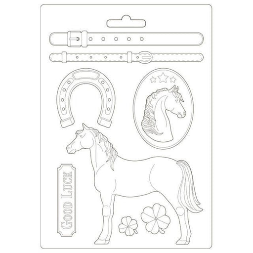 STAMPERIA SOFT MOULDS A4 ROMANTIC HORSES STANDING HORSE - K3PTA4500