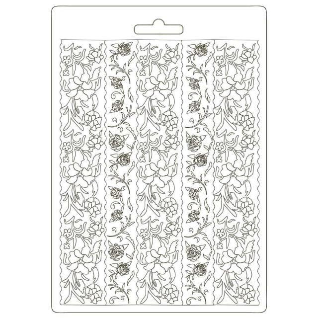 STAMPERIA SOFT MOULDS A5 ALICE BORDERS - K3PTA588