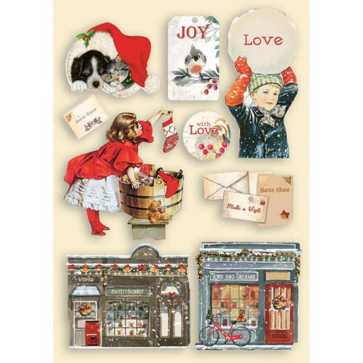 STAMPERIA WOODEN FRAME A5 ROMANTIC CHRISTMAS - KLSP107