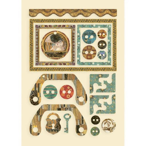 STAMPERIA WOODEN FRAME A5 KLIMT FRAMES AND BUTTONS - KLSP111