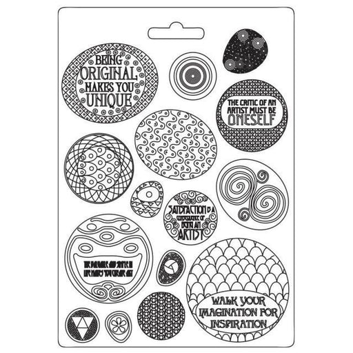 STAMPERIA SOFT MOULDS A4 KLIMT ROUNDED PATTERNS - K3PTA4516