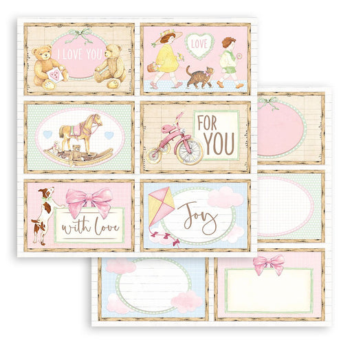 STAMPERIA 12X12PAPER DOUBLE FACE - DAYDREAM 6 CARDS - SBB856