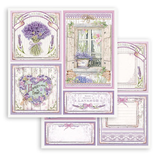 STAMPERIA 12X12PAPER DOUBLE FACE - PROVENCE CARDS - SBB849