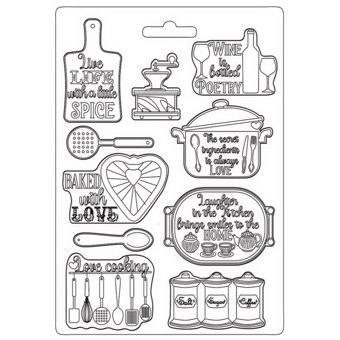 STAMPERIA SOFT MOULDS A4 - CASA GRANADA ACCESSORI - K3PTA4521