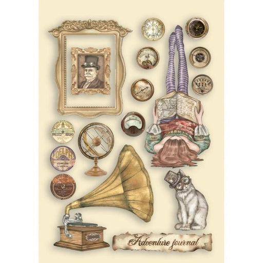 STAMPERIA WOODEN FRAME A5 LADY VAGABOND LIFESTYLE CAT - KLSP114