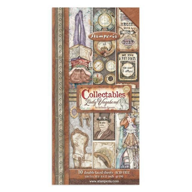 COLLECTABLES 10 SHEET15 X 30CM LADY VAGABOND LIFESTYLE - SBBV14