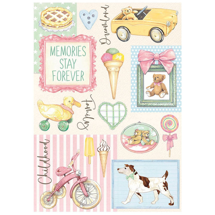 STAMPERIA A4 RICE PAPER DAYDREAM ACCESSORI - DFSA4681
