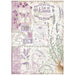 STAMPERIA A4 RICE PAPER PROVENCE EAU DE LAVANDE - DFSA4674