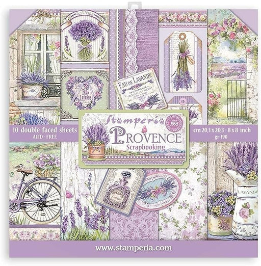 STAMPERIA 8 X 8 PAPER PACK - PROVENCE - SBBS53