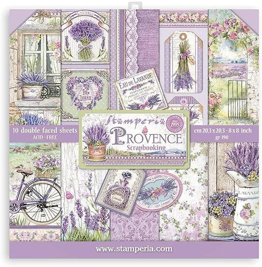 STAMPERIA 8 X 8 PAPER PACK - PROVENCE - SBBS53