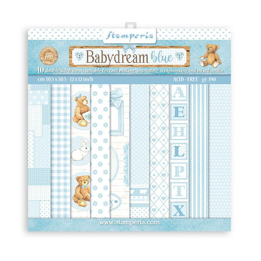 STAMPERIA 8 X 8 PAPER PACK BACKGROUNDS SELECTION - BABY DREA - SBBS56