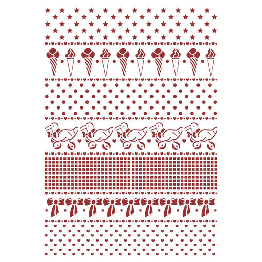 STAMPERIA STENCIL 21CM X 29CM - DAYDREAM BORDURE - KSG493
