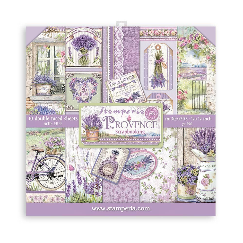 STAMPERIA 12X12 PAPER PACK - PROVENCE - SBBL105