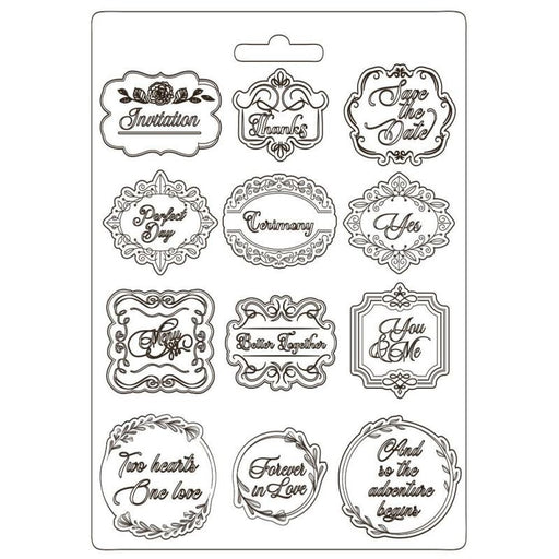 STAMPERIA SOFT MOULDS A4 YOU AND ME PLATES - K3PTA4537