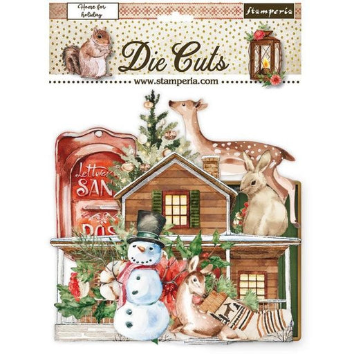STAMPERIA DIE CUTS ASSORTED ROMANTIC HOME FOR THE HOLIDAY - DFLDC62