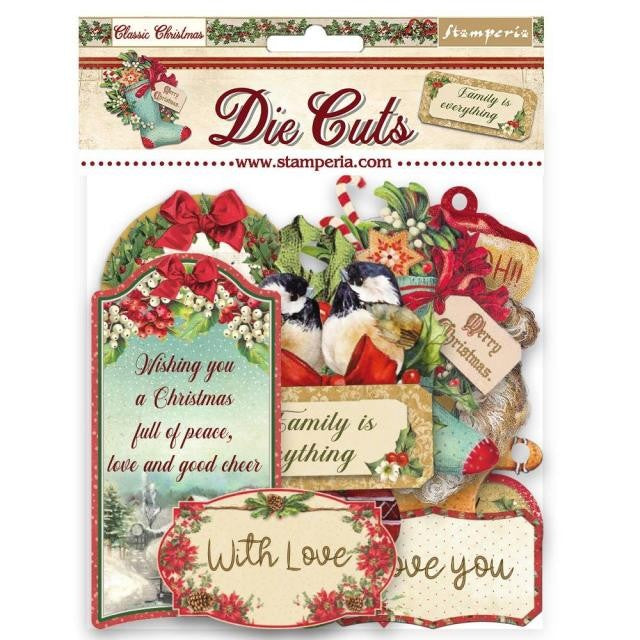 STAMPERIA DIE CUTS ASSORTED CLASSIC CHRISTMAS - DFLDC69