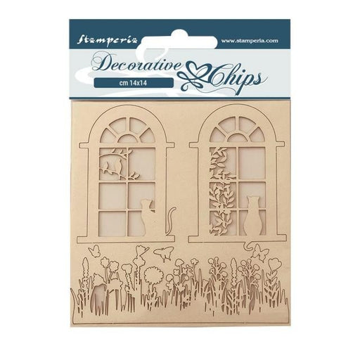 DECORATIVE CHIPS CM 14X14 - WELCOME HOME WINDOWS - SCB158