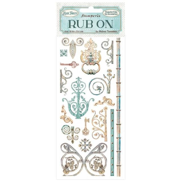 STAMPERIA RUB-ON CM 1016X216 - MAGIC FOREST KEYS AND DECOR - DFLRB22