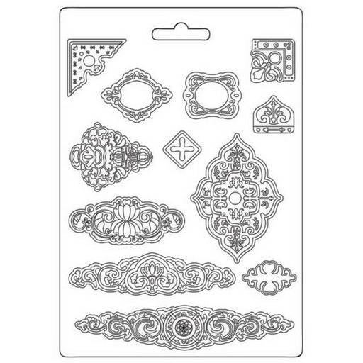 STAMPERIA SOFT MOULDS A4 VINTAGE LIBRARY PLATES - K3PTA4561