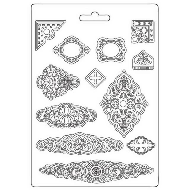 STAMPERIA SOFT MOULDS A4 VINTAGE LIBRARY PLATES - K3PTA4561