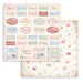 STAMPERIA 12X12 PAPER DOUBLE FACE-CREATE HAPPINESS LABELS - SBB930