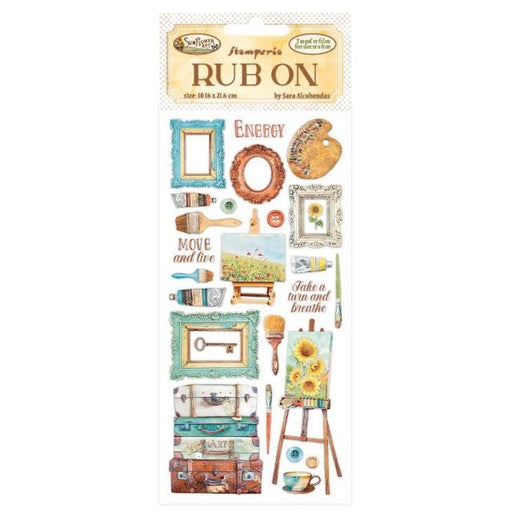 RUB-ON CM 1016X216 - SUNFLOWER ART ART BRUSHES AND FRAMES - DFLRB31