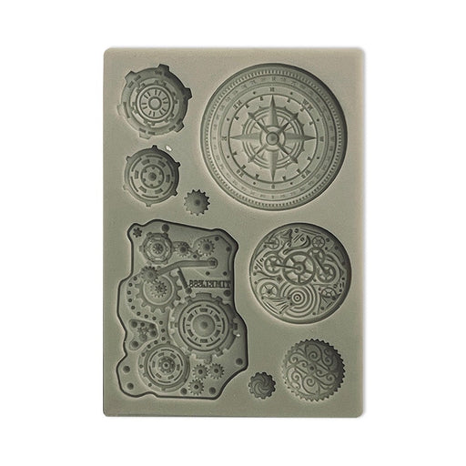 STAMPERIA SILICONE MOLD A6 -AROUND THE WORLD MECHANISMS - KACM13