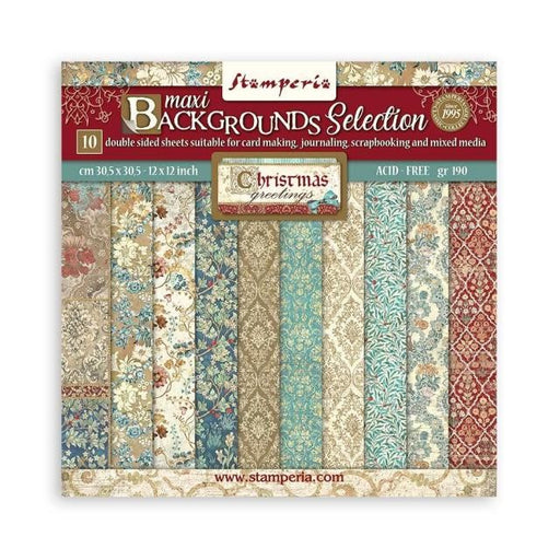 STAMPERIA 12 X 12 PAPER PACK MAXI BACKGROUND SELECTION - C - SBBL138