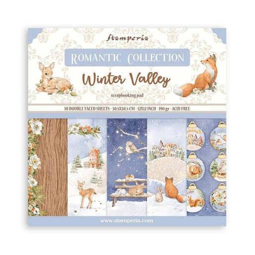 STAMPERIA 12 X 12 PAPER PACK - WINTER VALLEY - SBBL139