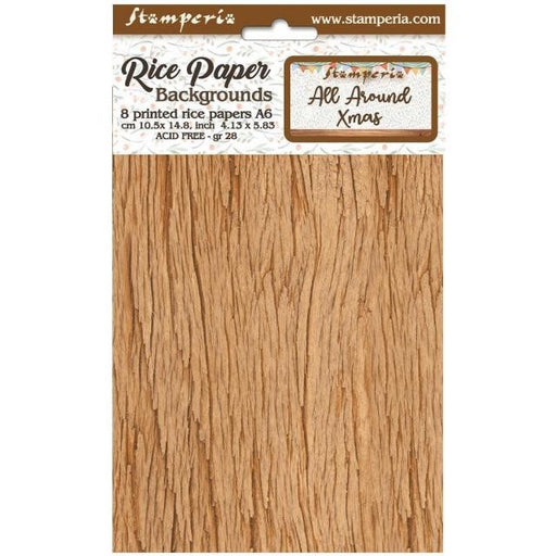 STAMPERIA RICE A6 BACKGROUNDS - ALL AROUND CHRISTMAS - DFSAK6009