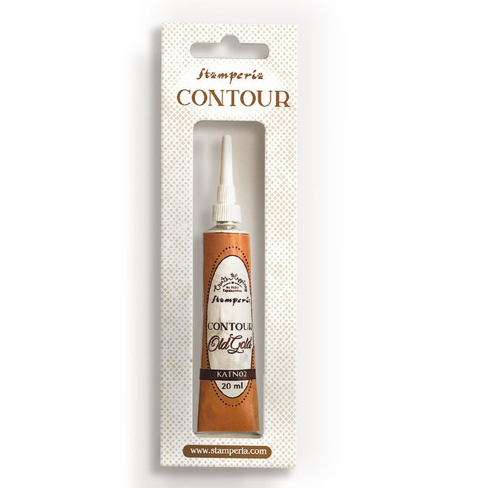 STAMPERIA CREATE HAPPINESS CONTOUR LINER 20ML - OLD GOLD - KATN02